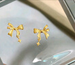 周六福黃金耳釘女星夢(mèng)少女心足金999七夕禮物計(jì)價(jià)A0912000一對(duì)約1.24g 曬單實(shí)拍圖