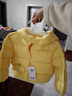 巴拉巴拉童裝兒童羽絨服寶寶男女童2025冬裝新款嬰兒外套保暖上衣泡芙羽絨 黃色小南瓜31004-白鴨絨 90 （充絨量71g 適合1-2歲） 曬單實(shí)拍圖