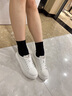 星期六（St&Sat）品牌真皮小白鞋女款秋季2025新款學(xué)院風(fēng)鞋子厚底板鞋運動(dòng)休閑女鞋 白色【皮面】 38 曬單實(shí)拍圖