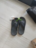 卡駱馳（crocs）舒樂(lè )人字拖戶(hù)外舒適平底鞋男夾腳拖鞋涼鞋|211101 黑色-001 44  M10(280mm) 曬單實(shí)拍圖