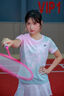 百爪羽毛球服女裝套裝定制夏季短袖運動(dòng)球衣印字網(wǎng)排球專(zhuān)業(yè)羽毛球衣男 3923A粉色+白色短褲套裝 XL 曬單實(shí)拍圖
