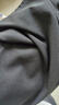 回力（Warrior）華夫格褲子男士春秋薄款休閑運動(dòng)長(cháng)褲青少年寬松男褲 黑色 L 曬單實(shí)拍圖