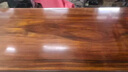 美佳朗奧坎巴花胡桃木原木實(shí)木大板茶桌茶臺茶幾老板辦公家具桌整板班臺 4號150*65*5【整板原木】 曬單實(shí)拍圖