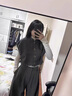 歐迪惠（Oudihui）2025年新款秋季女裝韓系小個(gè)子休閑闊腿褲子女套裝流行茶系三件套 馬甲+打底衫+褲子 M 曬單實(shí)拍圖