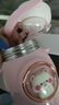 初和兒童保溫杯316底水杯女小學(xué)生吸管杯大容量網(wǎng)紅幼兒園上學(xué)大肚杯 小貓咪 背帶+立體貼+姓名貼 700ml 曬單實(shí)拍圖