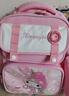 送筆袋小學(xué)生書(shū)包新款兒童書(shū)包1-3年級兒童小學(xué)生書(shū)包卡通背包 粉色 曬單實(shí)拍圖