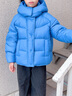 波司登25新款泡芙加厚羽絨服女童短款90絨5A抗菌絨連帽保暖外套 布魯斯藍5A34 130 /64 約 115-130cm 26kg 曬單實(shí)拍圖