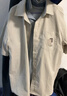 JEANSWEST LIFE真維斯襯衫男款夏季新款百搭冰絲抗皺男生外套簡(jiǎn)約潮流翻領(lǐng)短袖男 曬單實(shí)拍圖