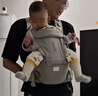 抱抱熊嬰兒多功能背帶腰凳四季通用輕便前后抱娃神器V29-霧灰 曬單實(shí)拍圖