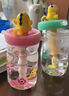 babycare恐龍吸管水杯兒童吸管杯大寶寶直飲杯幼兒園小學(xué)水壺淺草青 曬單實(shí)拍圖