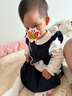 戴維貝拉（DAVE＆BELLA）兒童針織連衣裙2025女童秋裝新款假兩件裙子女寶寶童裝小童公主裙 藏青色【現貨】 90 cm（建議身高80-90cm） 曬單實(shí)拍圖