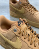 耐克（NIKE）官方男鞋女鞋 AIR FORCE AF1  小麥色空軍一號板鞋運動(dòng)休閑鞋 CJ9179-200 36.5 曬單實(shí)拍圖