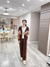 俞兆林（YUZHAOLIN）媽媽秋裝2025新款休閑運(yùn)動服套裝中老年女春秋連帽夾克上衣兩件套 咖啡色 L  （建議85-100斤） 曬單實拍圖
