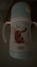 膳魔師（THERMOS）兒童吸管保溫杯夏杯虎禮盒316L帶把手提手刻度夏杯幼兒園寶寶TCKC 曬單實拍圖