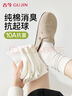 古今（GUJIN）5雙裝襪子女士中筒襪夏季薄款純棉白色長(zhǎng)襪女夏天堆堆襪月子襪 曬單實(shí)拍圖