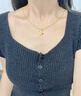 中國黃金（CHINA GOLD）四葉草黃金項鏈女足金轉運珠吊墜生日國慶中秋節(jié)禮物送女友老婆 【京速達】足金四葉草吊墜約0.3g*配銀鏈 曬單實拍圖