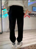 C.MATK休閑褲子男秋冬季新款運動(dòng)長(cháng)褲男百搭寬松束腳褲保暖加絨男褲 黑色-B 常規 3XL 曬單實(shí)拍圖