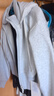 lululemon丨Plush Fleece 女士拉絨可拆卸連帽夾克 LW3IWKS 雜色超淺灰 XS /4 曬單實(shí)拍圖