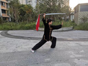 2025高端太極拳練功服男八段錦武術(shù)比賽表演出服套裝刺繡太極服女 黑色 XL （145-165斤） 曬單實(shí)拍圖