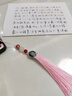 贏(yíng)夫人（Mrs win）時(shí)光靜好流蘇掛件短款手機鏈掛繩吊墜包包掛飾中國古風(fēng)飾品女 粉色 曬單實(shí)拍圖