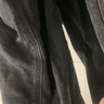 viishow水洗牛仔褲男簡(jiǎn)約復古休閑寬松百搭直筒潮牌cleanfit闊腿工裝褲子 黑色 2XL 曬單實(shí)拍圖
