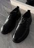 回力男鞋加絨保暖商務(wù)皮鞋男新款結婚鞋男士新郎英倫休閑正裝黑色鞋子 黑色 40 曬單實(shí)拍圖
