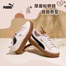 彪馬（PUMA）【厚底鞋】復古增高松糕鞋女運動(dòng)休閑鞋PLATFORM399251 雪白色-黑色-金色-01 38 曬單實(shí)拍圖