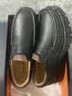 老人頭男鞋春秋新款高檔頭層牛皮商務(wù)休閑皮鞋厚底防滑耐磨大碼樂(lè )福鞋 黑色2042 41 曬單實(shí)拍圖
