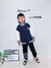 小豬班納兒童棒球服2025新款男童外套春秋款復(fù)古潮流衣服女童秋裝運(yùn)動(dòng)上衣 黑/X機(jī)甲頭白 130 【建議體重46-56】 曬單實(shí)拍圖