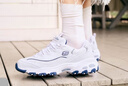 斯凱奇（Skechers）女鞋秋冬小白熊休閑鞋子厚底增高百搭運動(dòng)軟底老爹鞋99999863 白色/海軍藍色/WNV 38 曬單實(shí)拍圖