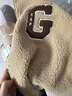 GAP男女裝2025秋季新款大G字母仿羊羔絨寬松夾克開(kāi)衫衛衣787408 卡其色 XL (180/100A)亞洲尺碼 曬單實(shí)拍圖