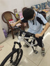 阿米尼青少年自行車24速藍(lán)圖變速學(xué)生輕便省力山地車 星光白/銀標(biāo) 24速 24英寸 曬單實(shí)拍圖
