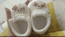 米嘟爾嬰兒鞋秋季女寶寶軟底鞋松緊帶棉布鞋不掉鞋套學(xué)步鞋0-1歲2小月齡 米色(舒舒抽繩鞋-芋粉蕾結) 12 M 內長(cháng)12cm 建議6-12月 曬單實(shí)拍圖