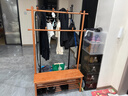 青櫨全實(shí)木換鞋凳衣帽架入戶(hù)門(mén)落地掛衣架鞋架組合一體玄關(guān)門(mén)廳置物架 100cm-櫻桃木色-加粗進(jìn)口橡膠木 11掛鉤+全3A進(jìn)口橡膠木+送貨上門(mén) 曬單實(shí)拍圖
