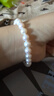 京潤珍珠手鏈遇珍美淡水珍珠手鏈近圓形百搭珍珠手串新年禮物 7.3-8.3mm18cm 插棒扣 曬單實(shí)拍圖