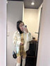 佐敘日系兩面穿外套女2025秋新款寬松百搭疊穿校園雙面穿翻領(lǐng)格子夾克 奶油米 雙面穿 L （105-120斤） 曬單實(shí)拍圖