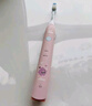 飛利浦（PHILIPS）【李佳琦直播同款】?jì)和妱?dòng)牙刷 男孩女孩生日禮物 適用4-6-12歲2種模式 自帶2支刷頭粉HX2432/02 曬單實(shí)拍圖
