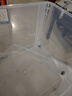 禧天龍塑料衣物收納箱玩具整理箱55L 透明 1個(gè)裝 帶輪 曬單實(shí)拍圖
