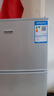 長城（GREAT WALL FRIDGE）家用迷你小冰箱小型冷凍冷藏保鮮宿舍出租房辦公室節(jié)能省電雙開門電冰箱 銀色108L【一級(jí)能效 全國聯(lián)保】 曬單實(shí)拍圖