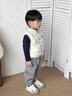 G.DUCKKIDS小黃鴨童裝嬰兒羽絨馬甲2025新款男寶寶輕薄保暖冬裝兒童外穿背心 米色 90 建議1~2歲【 80-90cm】cm 曬單實(shí)拍圖
