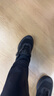 百麗厚底健步鞋男25秋旋鈕扣防潑濺耐磨休閑運(yùn)動鞋A2123CM5 煙晶黑 41 曬單實(shí)拍圖