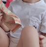 森馬（Semir）短袖t恤女涼感抗菌正肩修身2025夏顯瘦V領(lǐng)白色打底衫109325100002 曬單實拍圖