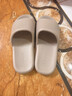 樸西夏季EVA皮紋女士室內涼拖居家浴室洗澡軟底 奶咖色 42-43 曬單實(shí)拍圖