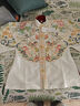 聽(tīng)月小筑【同心錦鴛】原創(chuàng  )情侶明制漢服婚服仿妝花對襟長(cháng)襖訂婚領(lǐng)證敬酒服 白色女款立領(lǐng)對襟短襖 預售45天 M 曬單實(shí)拍圖