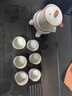 瓷牌茗茶具 汝窯自動(dòng)茶具套裝陶瓷石磨懶人泡茶神器家用防燙功夫茶具整套 米黃汝窯自動(dòng)茶具+茶道 8頭 曬單實(shí)拍圖