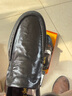Walker Shop男士皮鞋正裝鞋【優(yōu)選頭層牛皮】男鞋商務(wù)休閑英倫百搭皮鞋 黑色套腳 41 曬單實(shí)拍圖