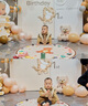 G.DUCKKIDS童裝男童秋裝套裝兒童服裝男寶寶春秋季學(xué)院風(fēng)三件套1小男孩衣服 米白色8223款-春秋 90 尺碼1~2歲【 80-90cm】cm 曬單實拍圖
