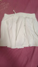 小野和子蓬蓬裙女夏季半身裙瑜伽A字裙休閑短裙 云紗白 L 曬單實(shí)拍圖