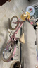 鳳凰鳳凰兒童折疊自行車6-9-15歲男女孩中大童16-18-22寸腳踏車學(xué)生車 公主粉-支撐款-可折疊 18寸適合身高【120-140】 曬單實(shí)拍圖