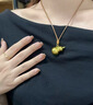 中國(guó)黃金（CHINA GOLD）黃金福滿葫蘆項(xiàng)鏈女款百搭足金吊墜七夕情人節(jié)生日禮物送女友老婆 葫蘆項(xiàng)鏈【棕繩】約1.1g+品牌禮盒 曬單實(shí)拍圖